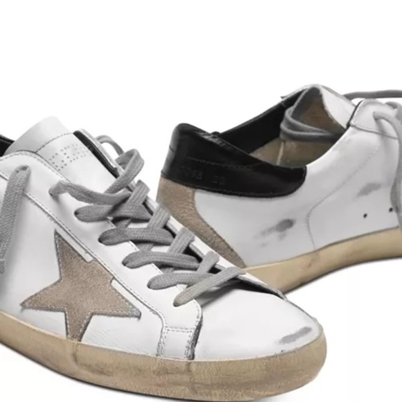 GOLDEN GOOSE Men's Super Star Low Top Sneakers - Picture 2 of 10